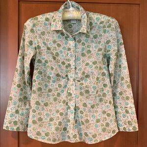 Anthropologie Odille  spring 3/4 sleeve blouse